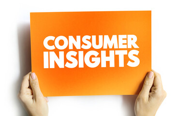 Consumer Insights text card, concept background
