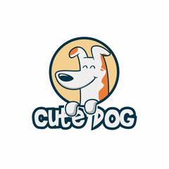 cute puppy dog logo design