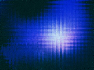 Abstract blue pink backdrop Light spot on dark Wavy distortion design Futuristic retro gradient background