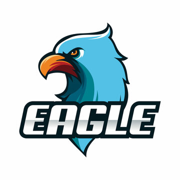 blue eagle logo design