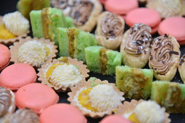 Mignardises de dessert en détail