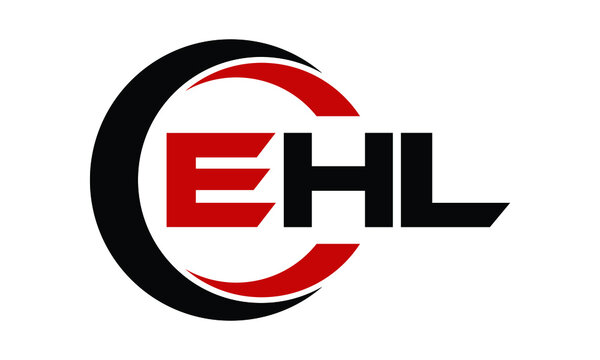 EHL three letter swoosh logo design vector template | monogram logo | abstract logo | wordmark logo | letter mark logo | business logo | brand logo | flat logo | minimalist logo | text | word | symbol