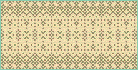 Multicolor truchet tiling connections illustration