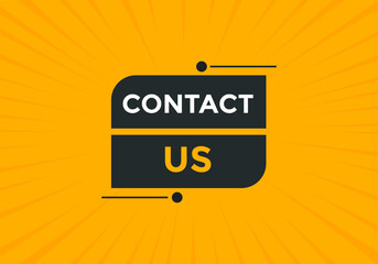 Fototapeta premium Contact us text button. Web button template Contact us