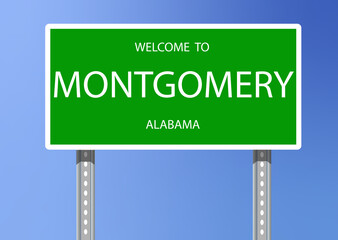 Vector Signage-Welcome to Montgomery, Alabama