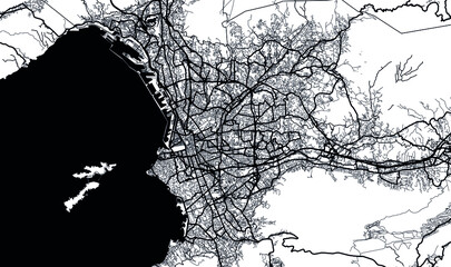 Marseille city map. Vector illustration. France - 511490701