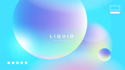 Set of colorful vivid vibrant gradient liquid fluid abstract background