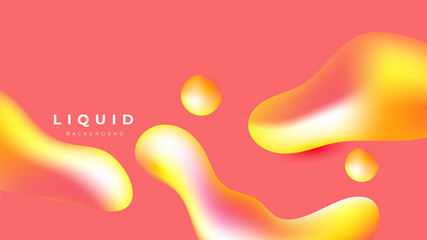 Set of colorful vivid vibrant gradient liquid fluid abstract background