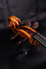 professional cello made by a luthier