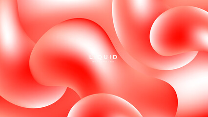 Modern colorful vivid vibrant gradient liquid fluid abstract background with blob shapes