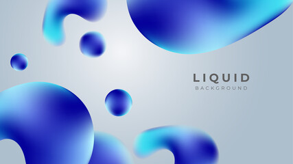 Modern colorful vivid vibrant gradient liquid fluid abstract background with blob shapes