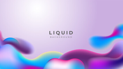 Modern colorful vivid vibrant gradient liquid fluid abstract background with blob shapes