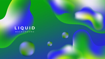 Modern colorful vivid vibrant gradient liquid fluid abstract background with blob shapes