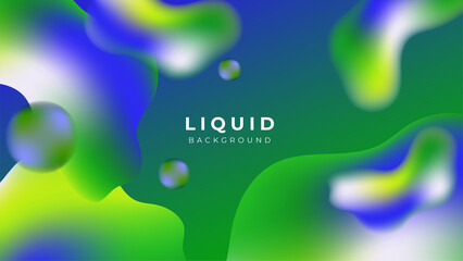 Modern colorful vivid vibrant gradient liquid fluid abstract background with blob shapes