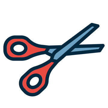 recommend clip art: scissors two tone icon