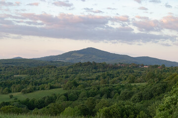 Obraz premium Transylavnian village life evolved around trees and animals