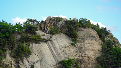 Granite Hill and Skyline of Bukhansan Mountain