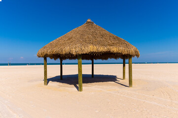 Palapa on Marco Island Beach, Marco Island, Florida, USA