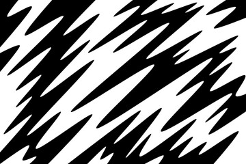 Abstract black and white background with wavy line pattern