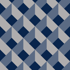 Seamless geometric pattern with 3d effect
