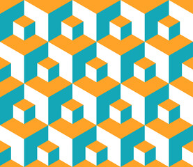 Seamless geometric 3d pattern