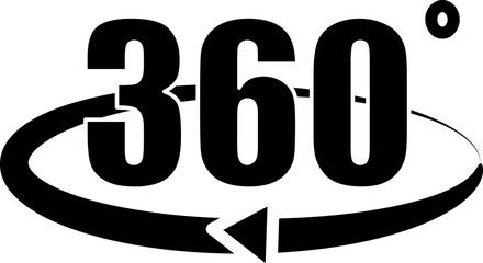 rotation of 360 gradusav, web icon. vector design.eps