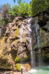 Waterfall in tropical resort