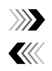 矢印のアイコンセット、進む、戻る