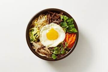 Bibimbap, Korean mixed rice with vegetable