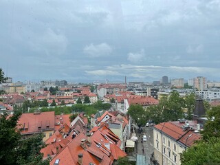 View over city