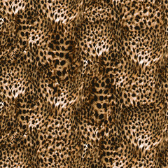 a metered pattern suitable for textiles consisting of wild animal skin