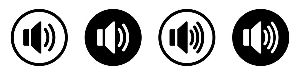 Sound icon. Speaker icon. Volume icon, vector illustration