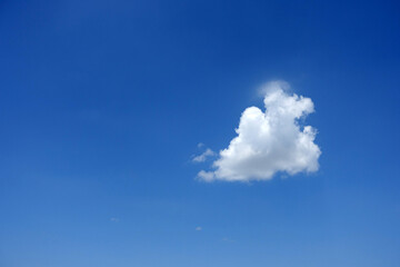 blue sky and clouds,clouds of different shapes,