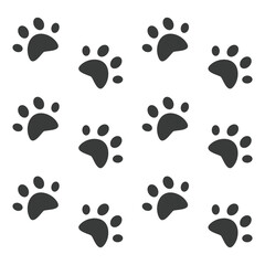 Fototapeta premium cat paw print pattern