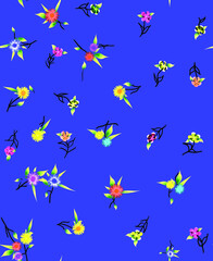 a pattern suitable for a textile consisting of flowers