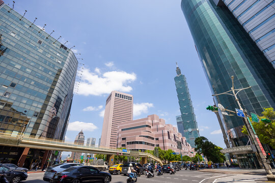 Taipei City Street Of Taiwan