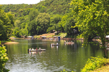 A beautiful day on the White River in Salesville, Arkansas 