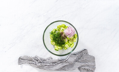 Obraz premium Cucumber salad