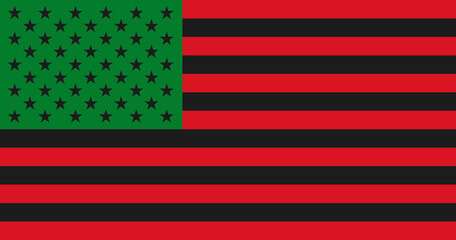 Flag Juneteenth, Pan American Freedom Day. African American Independence Day, June 19 - 511516372