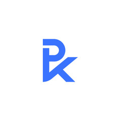 PK Property Initial Logo Vector
