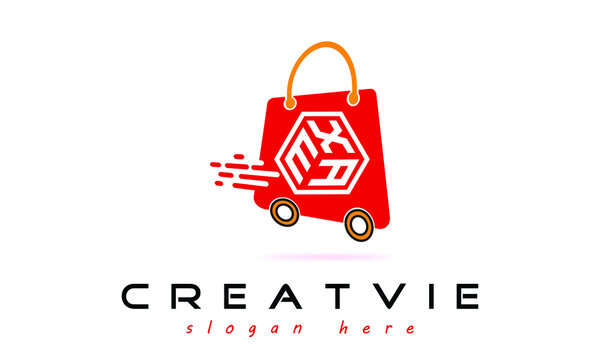 EXA three letter e- Commerce logo design vector template | monogram logo | shopping logo | wordmark logo | letter mark logo | business logo | brand logo | minimalist logo | shopify logo | symbol