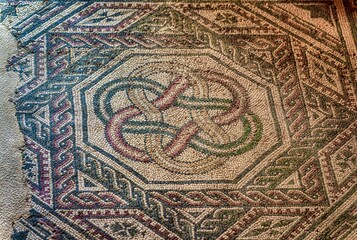 detail of a mosaic sicily