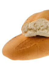Wheat bread isolated on white