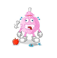 cute candy burp mascot. cartoon vector