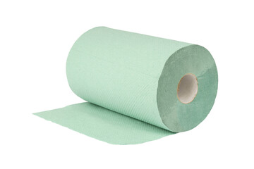 roll of paper napkins on white background