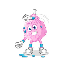 cute candy stretching character. cartoon mascot vector