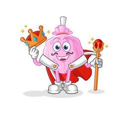 cute candy king vector. cartoon character