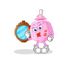 cute candy make up mascot. cartoon vector