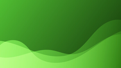 Abstract green fluid shape modern background with copy space, vector.