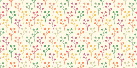 Colorful vector background with abstract leaves, vector pattern